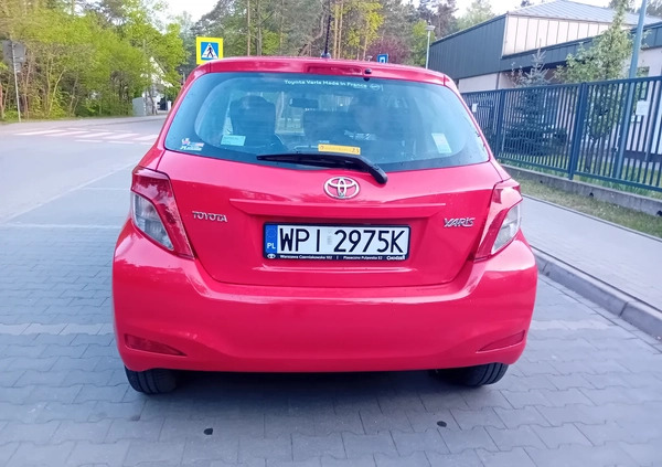 Toyota Yaris cena 27900 przebieg: 112700, rok produkcji 2014 z Piaseczno małe 106